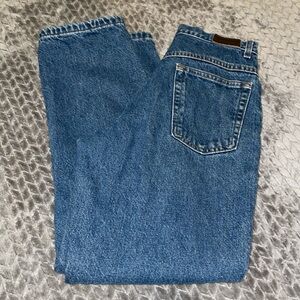 L.L. Bean Vintage Straight Leg Flannel Lined Jeans.  Size 6. 100% Cotton.